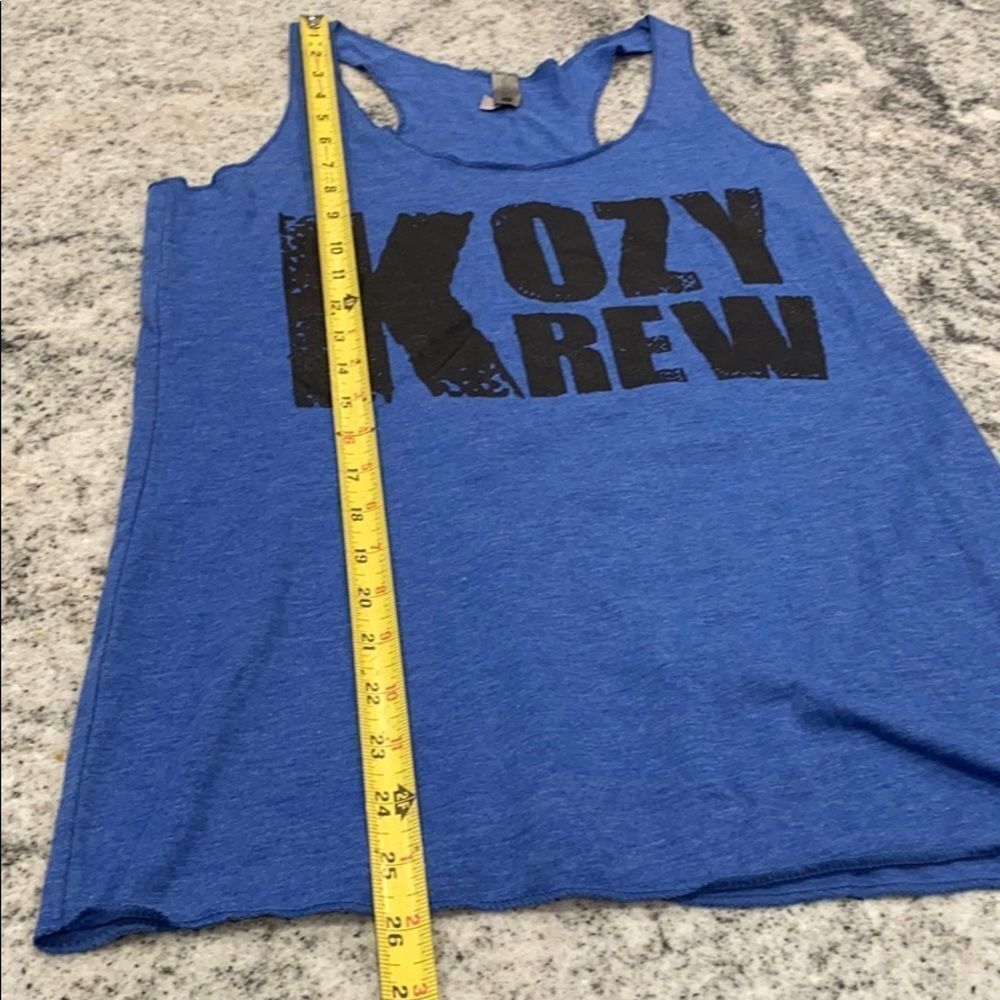 Blue Kozy Krew Workout Tank Medium - Picture 4 of 6